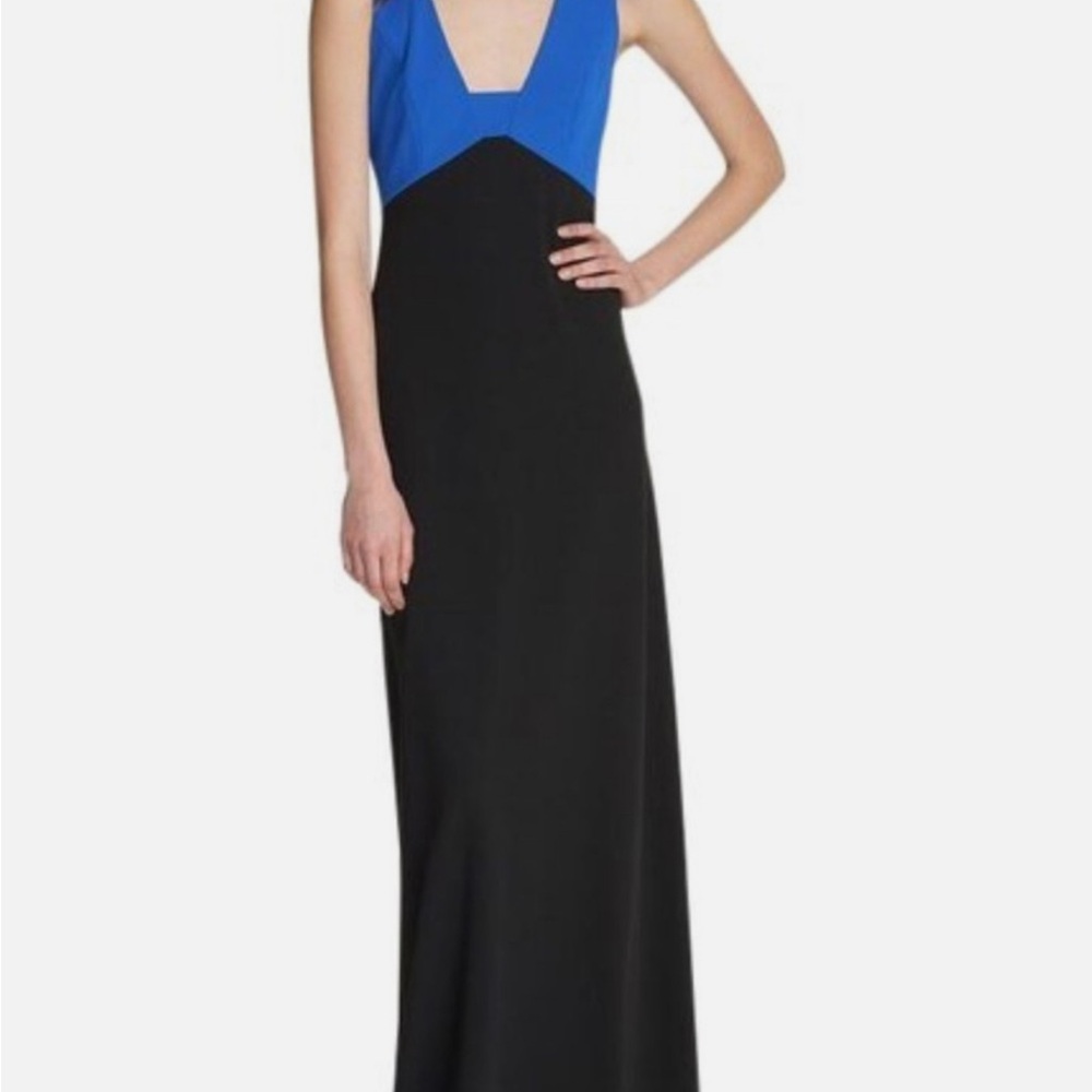 Karl Lagerfeld Maxi Dress color block dress Sz 2 NWT